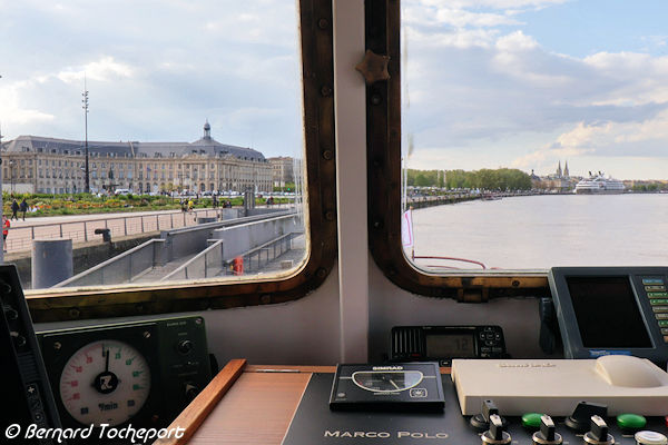 Bordeaux façades de la bourse depuis le Marco Polo | Photo Bernard Tocheport