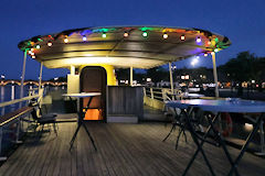 Bordeaux ambiance nocturne sur le pont du Marco Polo | Photo Bernard Tocheport