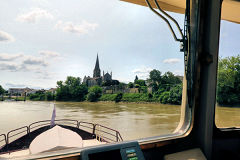 Bordeaux croisières Marco Polo arrivée à Langon | Photo Bernard Tocheport