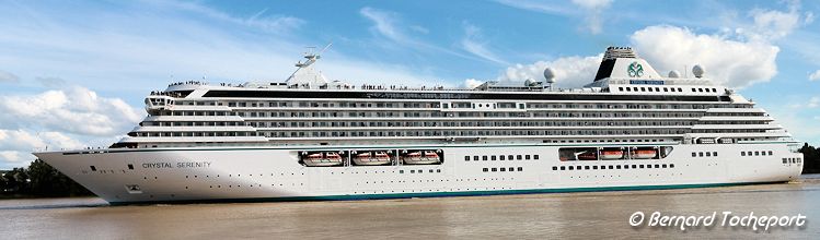 Navire CRYSTAL SERENITY au départ de Bordeaux