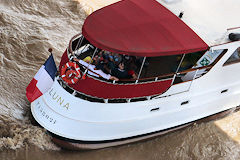 Yacht de Bordeaux salon arrière du Luna | Photo Bernard Tocheport