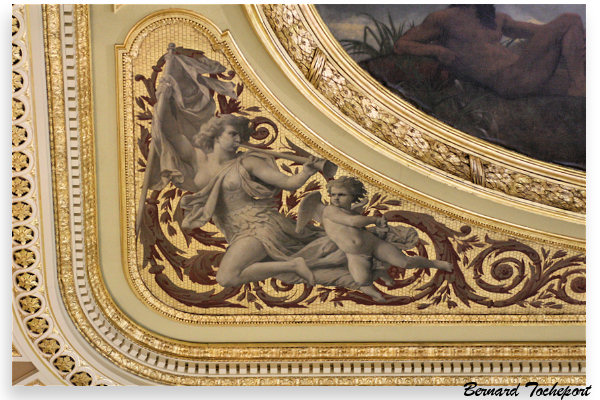 Grand Théâtre de Bordeaux, élément restauré du plafond salle des concerts | Photo 33-bordeaux.com