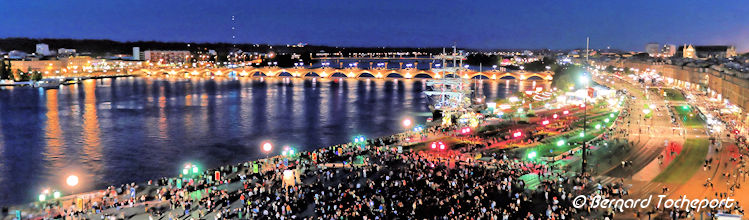 Quais lors de la Fête du Vin en début de soirée