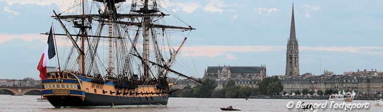 Arrivée de l'Hermione à Bordeaux