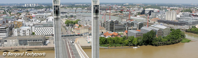 Vue panoramique et aérienne des Bassins à flot