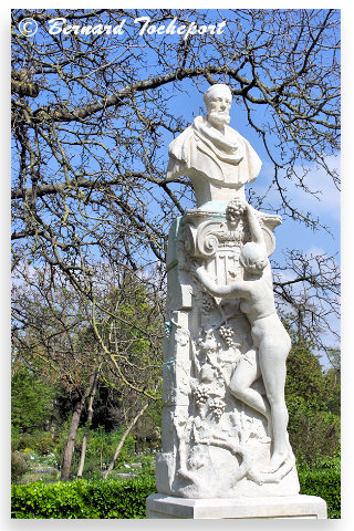 Monument et buste Alexis Millardet au Jardin public de Bordeaux | Photo Bernard Tocheport