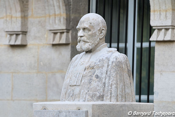 Buste d'Ulysse Gayon au Jardin public de Bordeaux après sa restauration de 2018 | Photo Bernard Tocheport