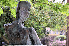 Buste de François Mauriac de Ossip Zadkine au Jardin public de Bordeaux | Photo Bernard Tocheport
