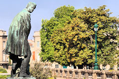 Statue de Carle Vernet sur la terrasse Burguet au Jardin public de Bordeaux | Photo Bernard Tocheport