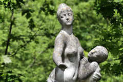 Parc bordelais, détail statue Enlèvement d'Iphigénie par Diane | Photo Bernard Tocheport