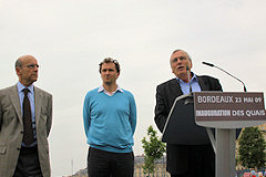 Alain Juppé, Vincent Feltesse et Michel Corajoud