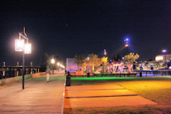 Bordeaux : couleurs nocturnes du parc des Sports Saint Michel