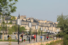 Bordeaux : jogging sur le parc des Sports Saint Michel