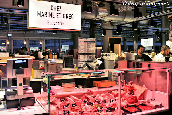 Une boucherie des Halles de Bacalan à Bordeaux | Photo Bernard Tocheport