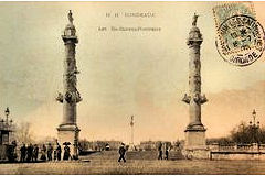 Ancienne carte postales Colonnes Rostrales en 1905