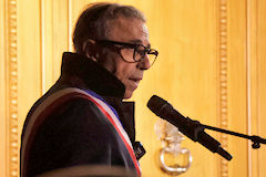Pierre Hurmic Maire de Bordeaux inauguration nouvelle porte du Palais Rohan | Photo Bernard Tocheport