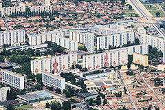 Bordeaux la cité du Grand Parc vue aérienne | Photo Bernard Tocheport