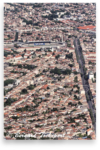 Bordeaux perspective aérienne sur le stade Chaban Delmas | Photo Bernard Tocheport