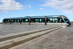 Le tramway de Bordeaux à la station place de la Bourse | Photo Bernard Tocheport