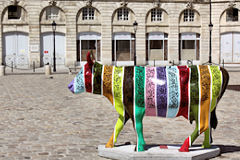 Vache de la Cow Parade de Bordeaux place de la bourse | Photo Bernard Tocheport