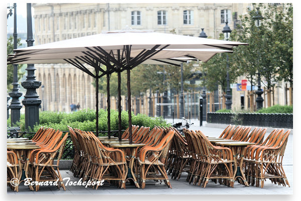 Bordeaux les terrasses de la place de la comédie | Photo Bernard Tocheport