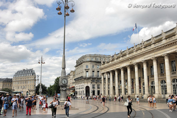 Bordeaux vue d'ensemble de la place de la comédie | Photo Bernard Tocheport