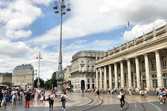 Bordeaux vue d'ensemble de la place de la comédie | Photo Bernard Tocheport