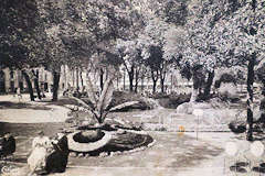 Bordeaux carte postale ancienne du Square Gambetta | Collection Bernard Tocheport