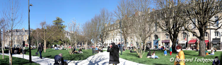 Bordeaux vue panoramique de la place Gambetta | Photo Bernard Tocheport