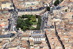 Bordeaux photo aérienne ancienne disposition de la place Gambetta | Photo Bernard Tocheport