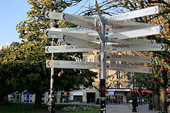 Bordeaux distances kilométriques entre la place Gambetta et les capitale mondiales | Photo Bernard Tocheport