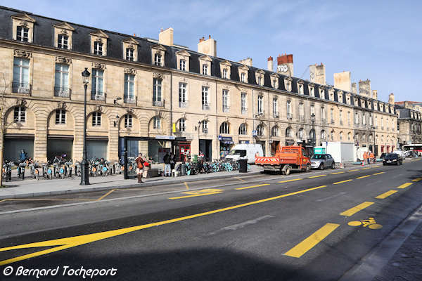 Bordeaux façade ouest et aménagement routier de la place Gambetta | Photo Bernard Tocheport
