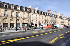 Bordeaux façade ouest et aménagement routier de la place Gambetta | Photo Bernard Tocheport