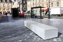 Bordeaux banc et équipements de la place Gambetta | Photo Bernard Tocheport