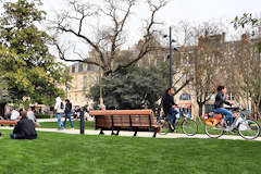 Bordeaux fréquentation du jardin de la place Gambetta | Photo Bernard Tocheport