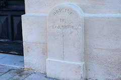 Bordeaux place Gambetta origine du bornage ou borne zéro | Photo Bernard Tocheport