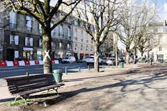 Bordeaux ancienne place Gambetta et arbres en sursis | Photo Bernard Tocheport