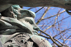 Portrait du soldat statue Gloria Victis place Jean Moulin à Bordeaux | Photo Bernard Tocheport