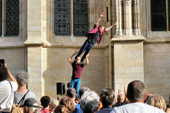 Animation Les Traceurs place Pey Berland | Photo Bernard Tocheport 