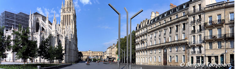 Vue panoramique de la place Pey Berland à Bordeaux | Photo Bernard Tocheport