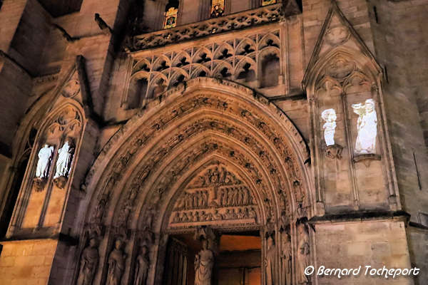 Bordeaux façade de la cathédrale et vidéo animation | Photo Bernard Tocheport 