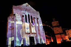 Bordeaux place Pey Berland vidéo mapping de Noël | Photo Bernard Tocheport 