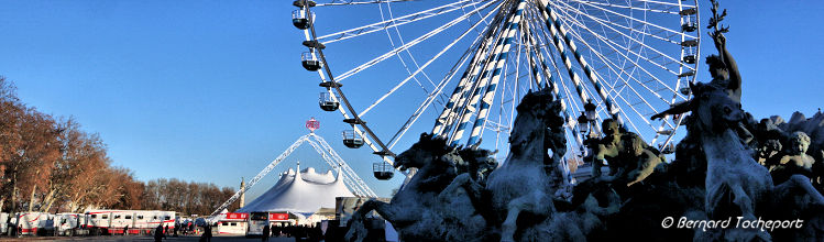 Grande roue et cirque Grusss Bordeaux Quinconces | Photo Bernard Tocheport