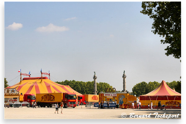 Cirque Pinder installé Place des Quinconces | Photo 33-bordeaux.com