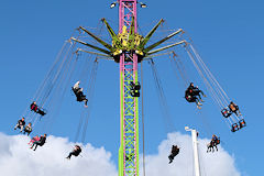 Bordeaux manège de la Foire aux Plaisirs sur la Place des Quinconces | Photo Bernard Tocheport