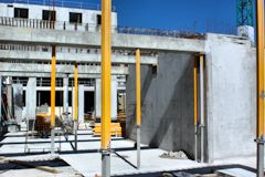 Promenade Sainte Catherine : Immeuble en cours de construction