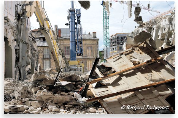 Ilot Cheverusdémolition anciens immeubles : 33-bordeaux.com