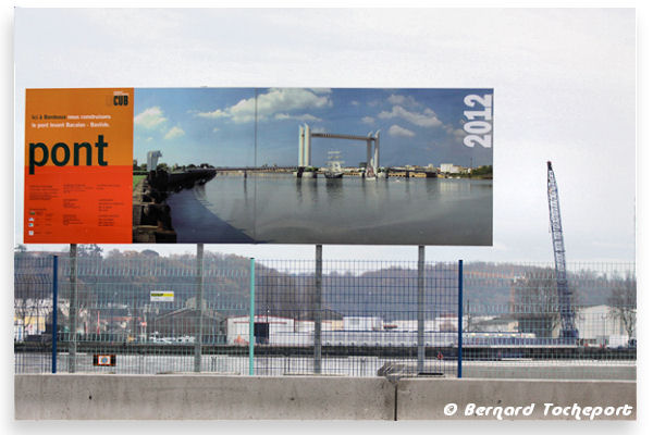 Construction du pont Bacalan Bastide : 33-bordeaux.com