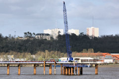 Avancée de l'estacade pont Bacalan Bastide à Bordeaux | 33-bordeaux.com