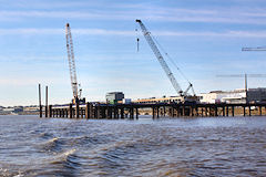 Chantier pont Bacalan Bastide vu depuis la Garonne | 33-bordeaux.com